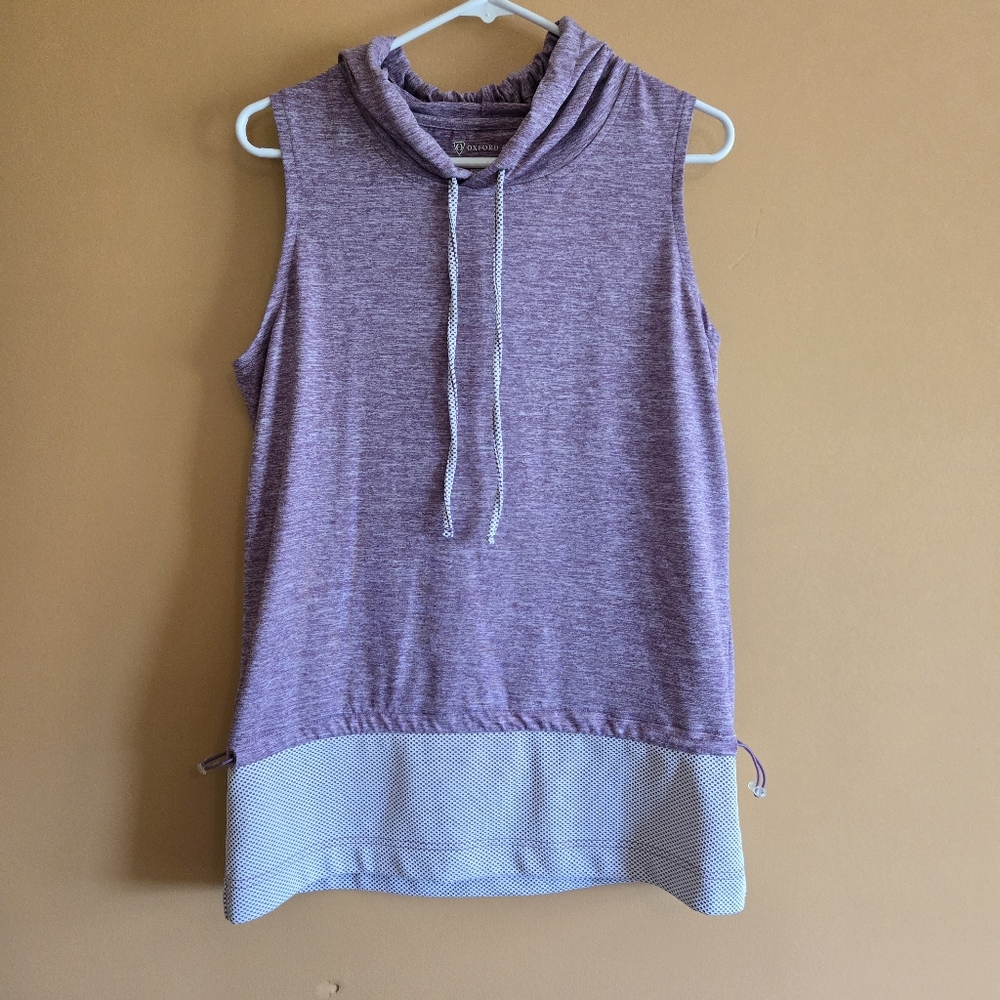 Oxford Golf Activewear Hooded Tank, PTP=19"